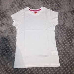 Girls White Hanes Tee Shirts Size 7/8 - Pack of 2